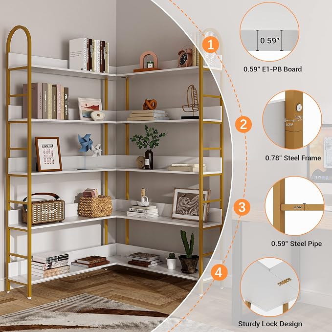 Corner/Gold/White