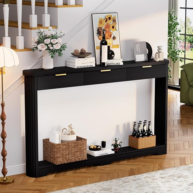 Black W/ 3 Drawers