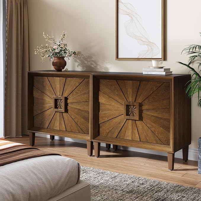 2 Doors Sunburst-antique Brown