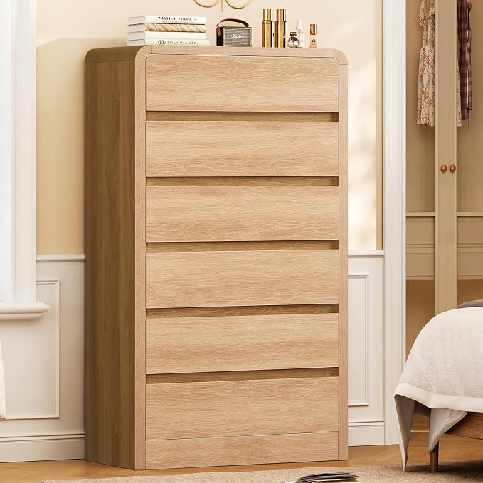 A-natural, Tall With 6 Drawers