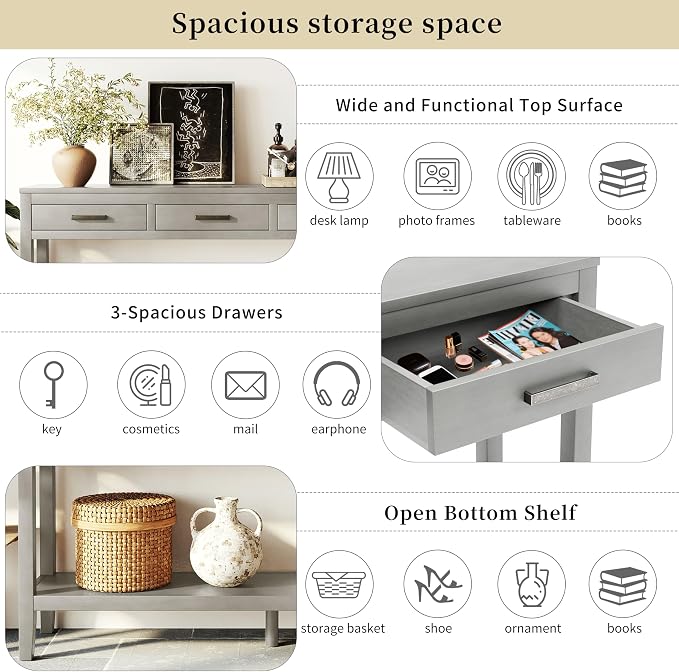 Grey Contemporary 59.1in