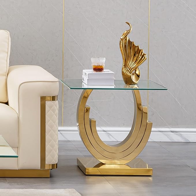 Gold End Table