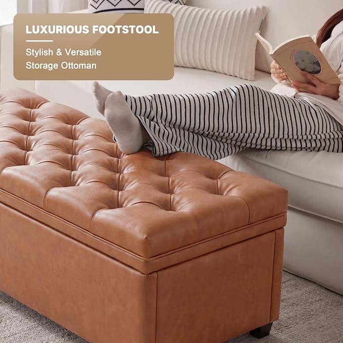 Faux Leather Brown