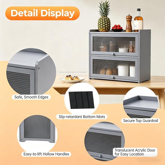 Gray, 2-tier