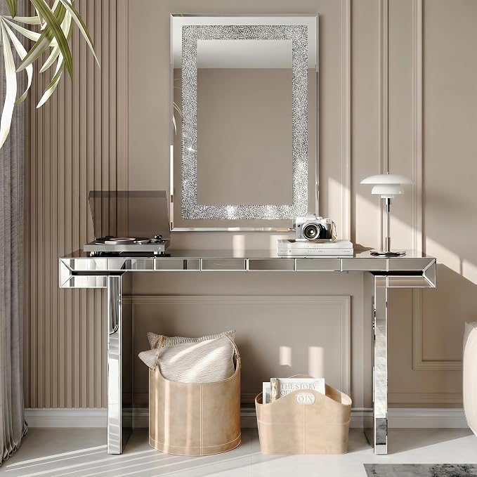 Silver With Wall Mirror