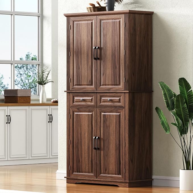 Brown 4 Doors 2 Drawers +Mdf