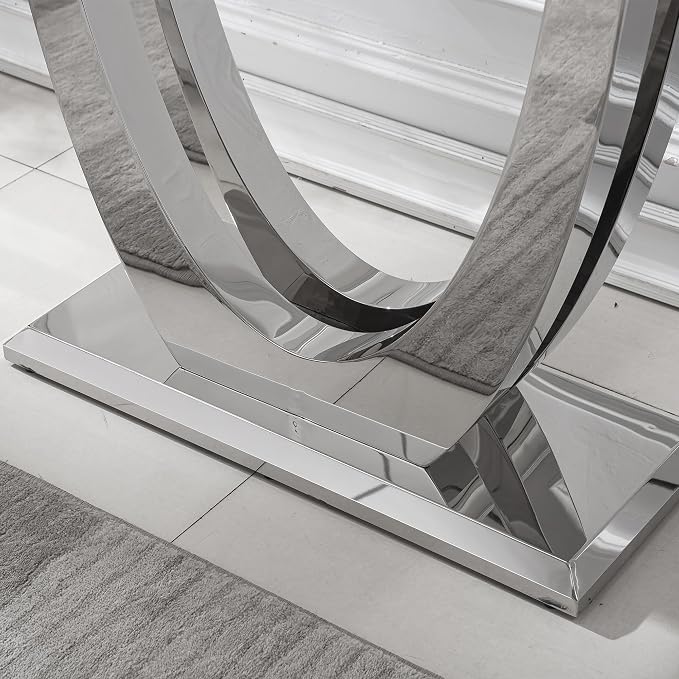 White/ Silver-u Legs