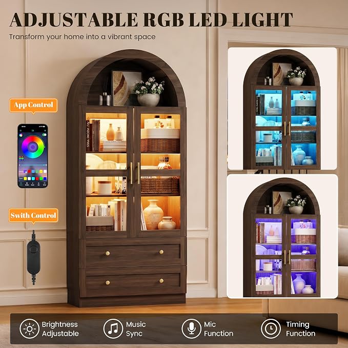 Brown and Led Light