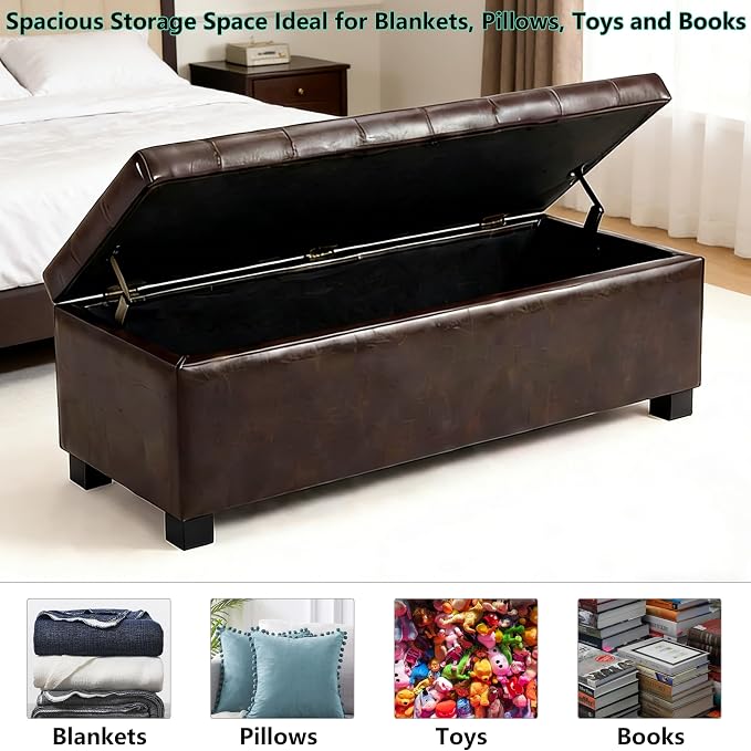 Faux Leather Brown