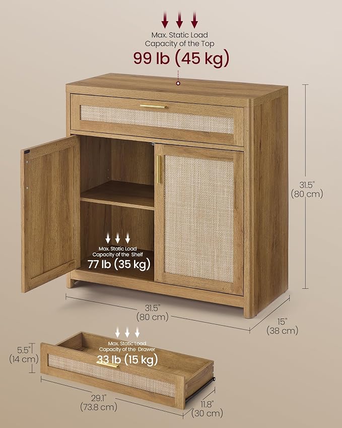 Natural Brown (With Drawer)
