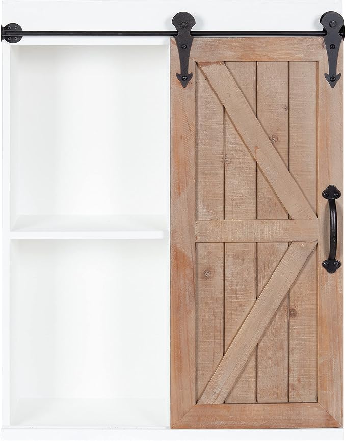 White/Rustic Brown