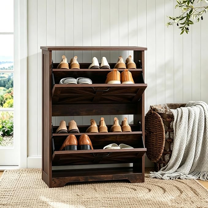Brown(free Random Shoe Stool)