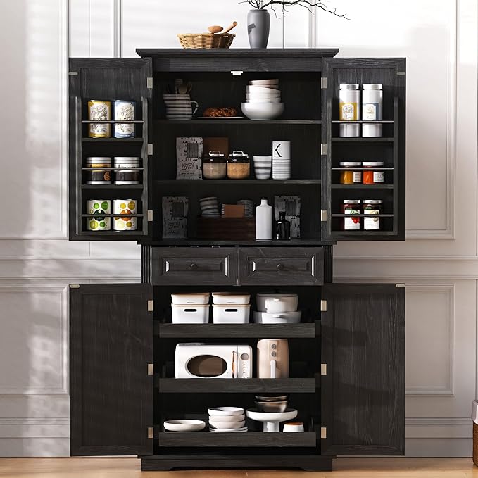 Black4-door 2-drawer + Mdf