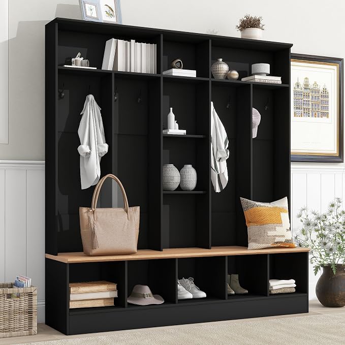 Black/Open Compartment