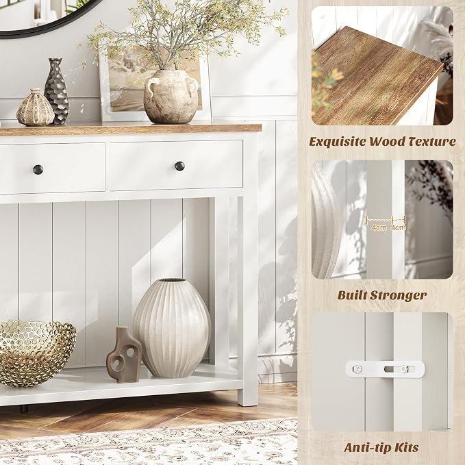 Brown & Antique White