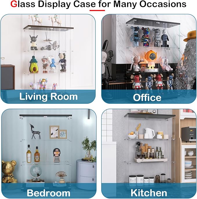 Black - 2 Doors & 4 Shelves