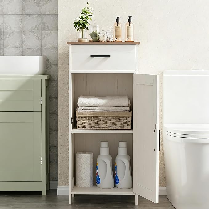 Rustic White and Brown