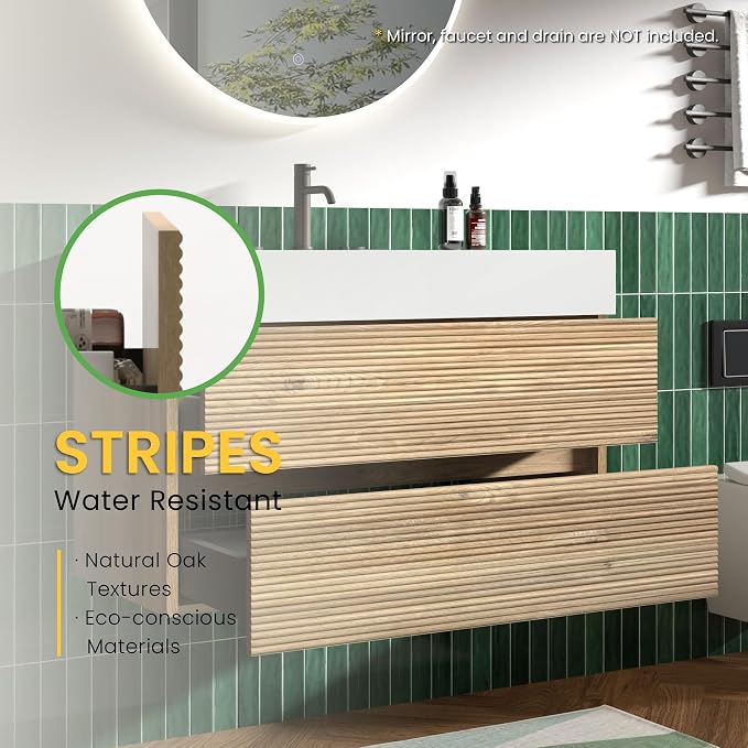 Rough Oak / High-rim Sink