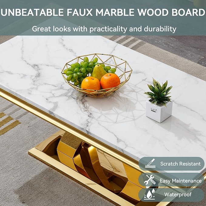 White Gold Coffee Table