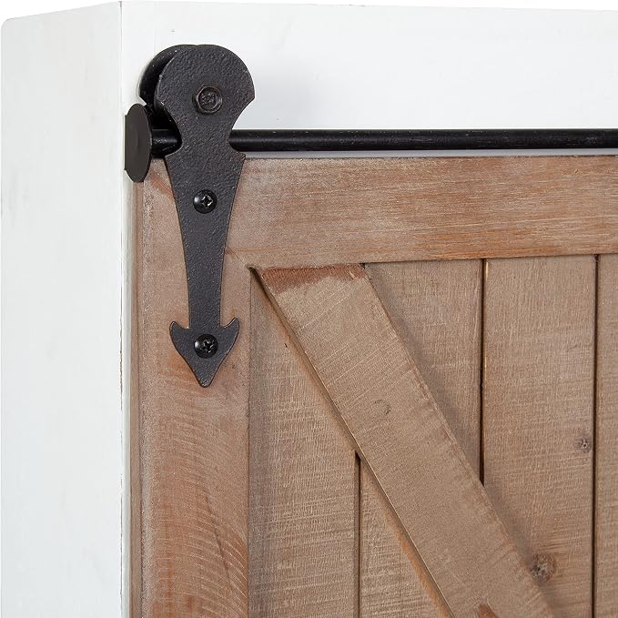 White/Rustic Brown