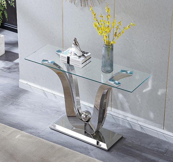Silver Console Table