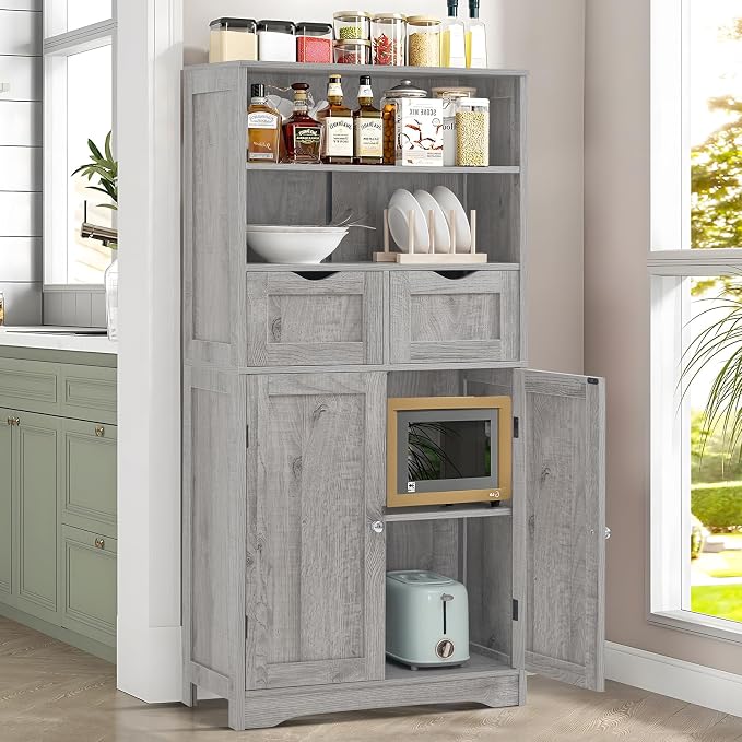Grey, 2 Drawers