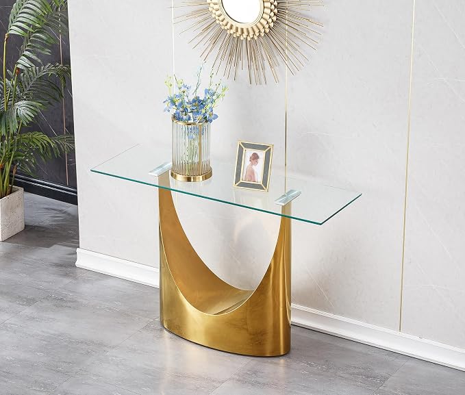 Gold Console Table