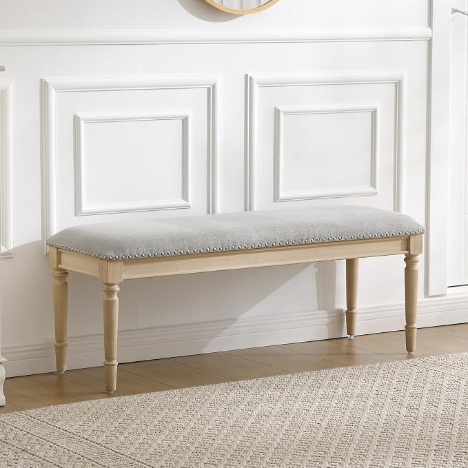 Linen Grey, Nailhead Trim