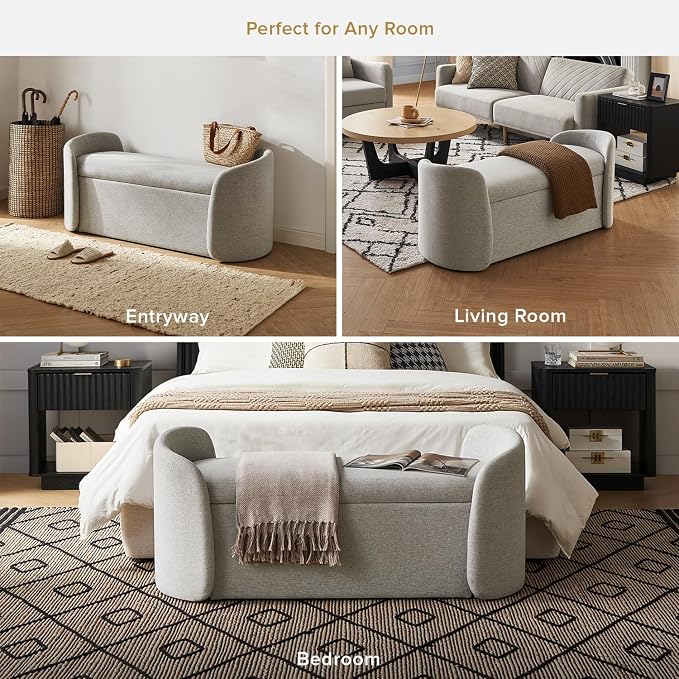 Light Gray Fabric, Curved