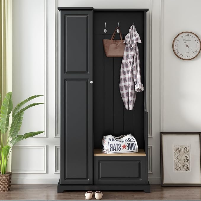 Black+different Shelves