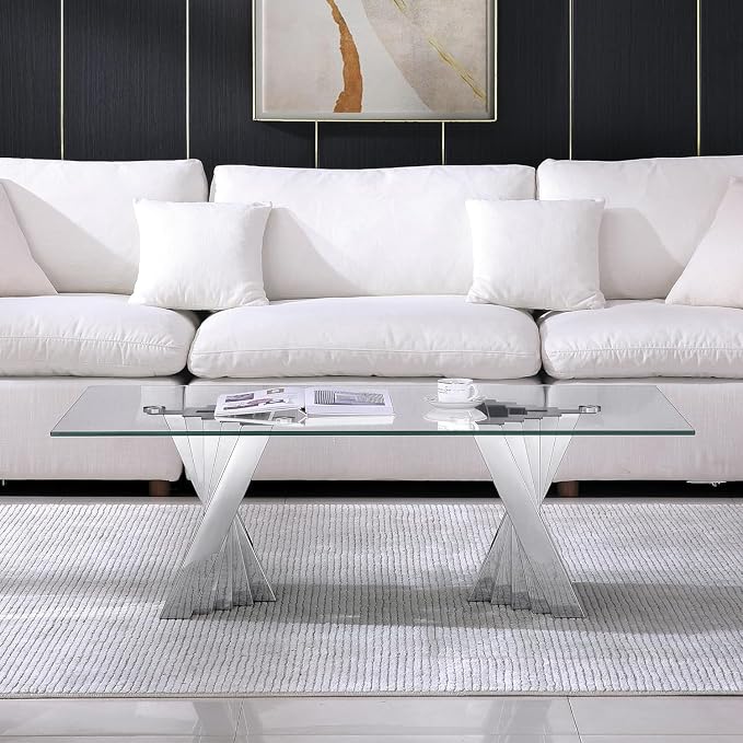 Silver Base - Coffee Table