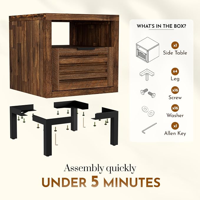 Nighstand Rustic Chesnut