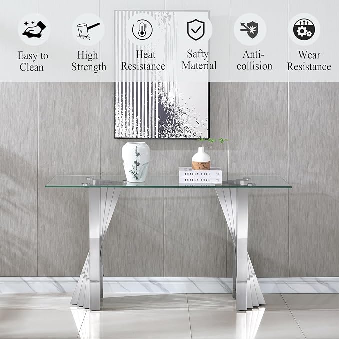 Silver Console Table