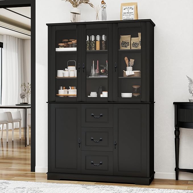 Black 5 Doors & 3 Drawers
