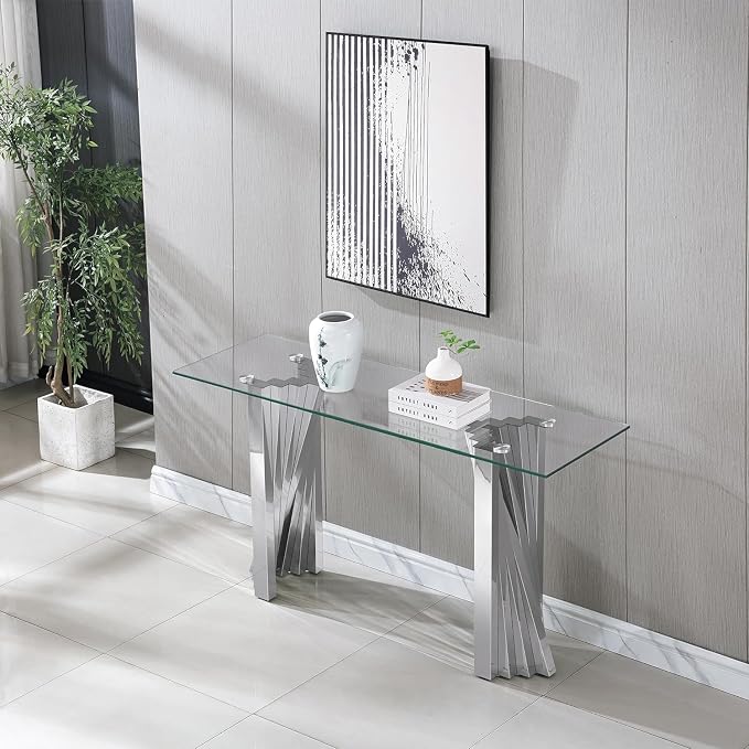 Silver Base - Console Table