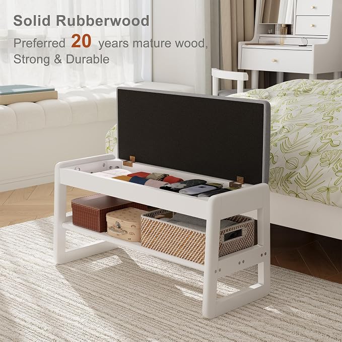 White Upholstered Seat