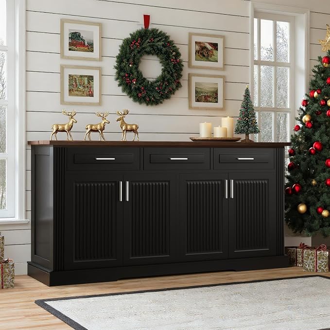 3 Drawers-black