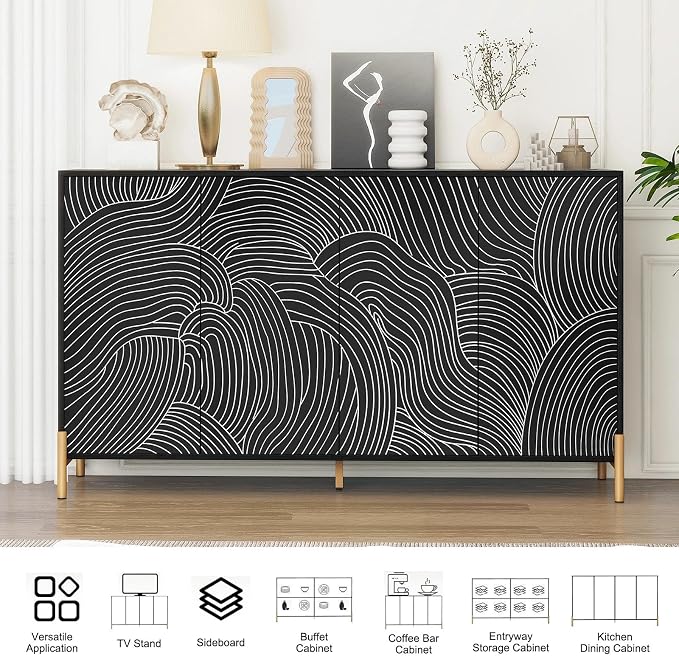Black Wave Mountain Sea Texture
