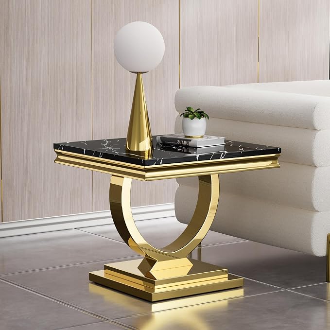 Console Table,black&gold