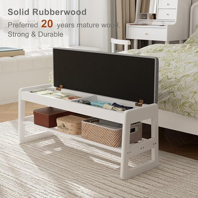 White Upholstered Seat