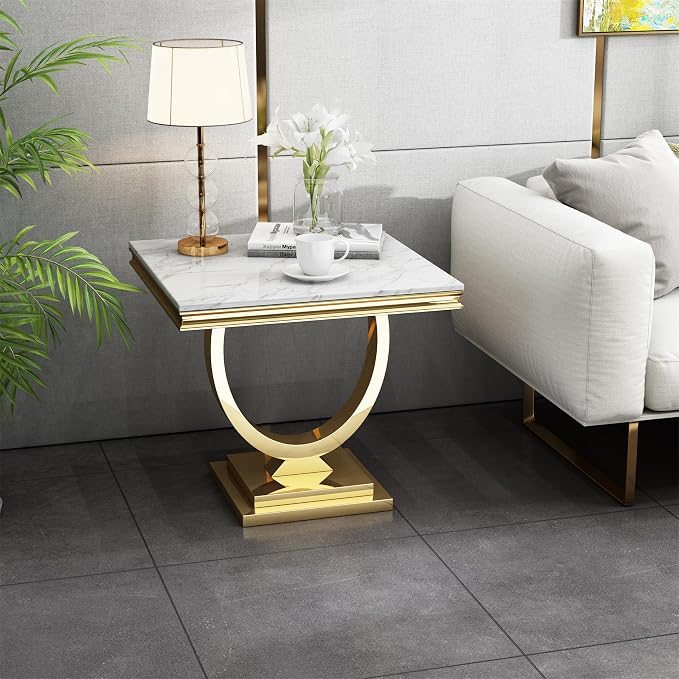 White Gold-end Table