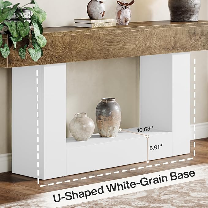 Light Brown & White