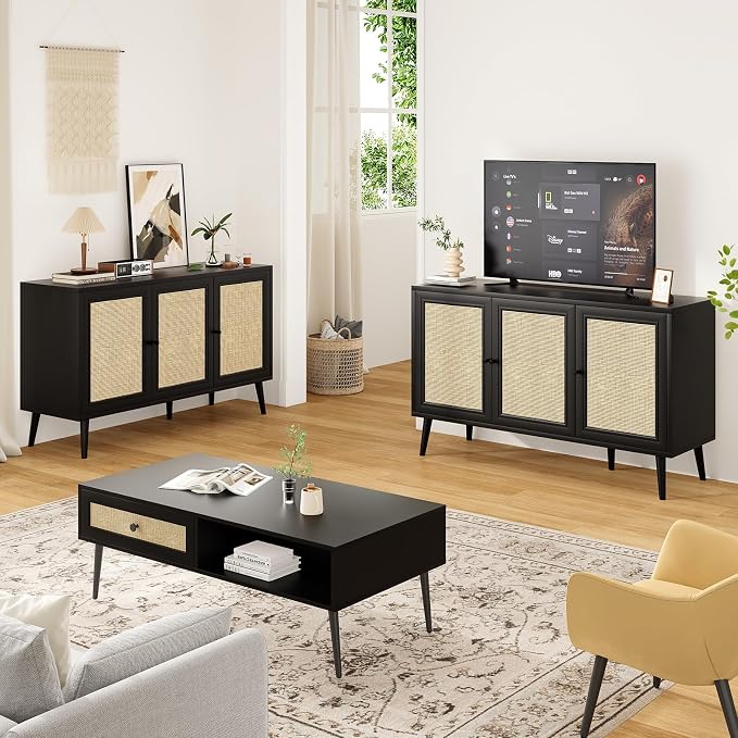 Black Rattan-3 Door