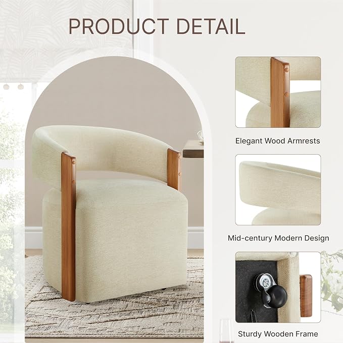 Sand Wooden Armrest