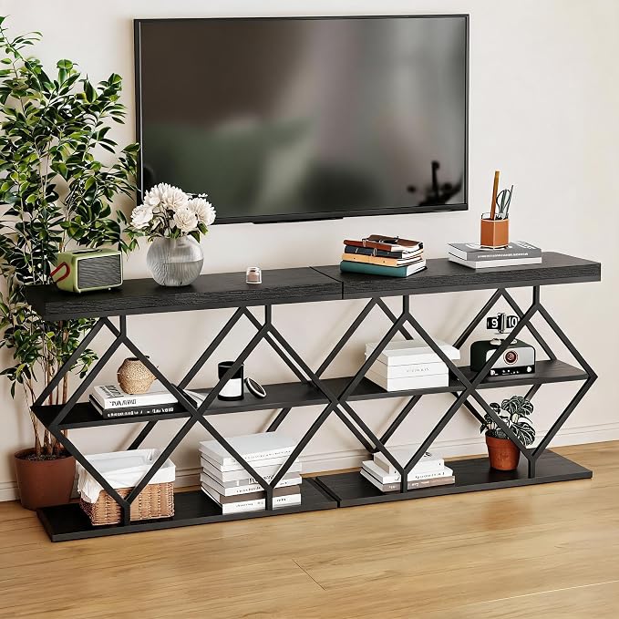 Black + Diamond-shaped