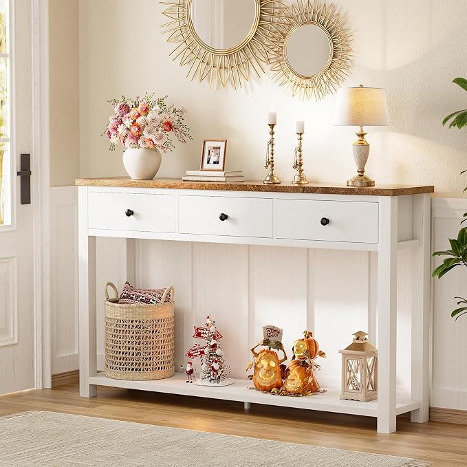 Brown & Antique White