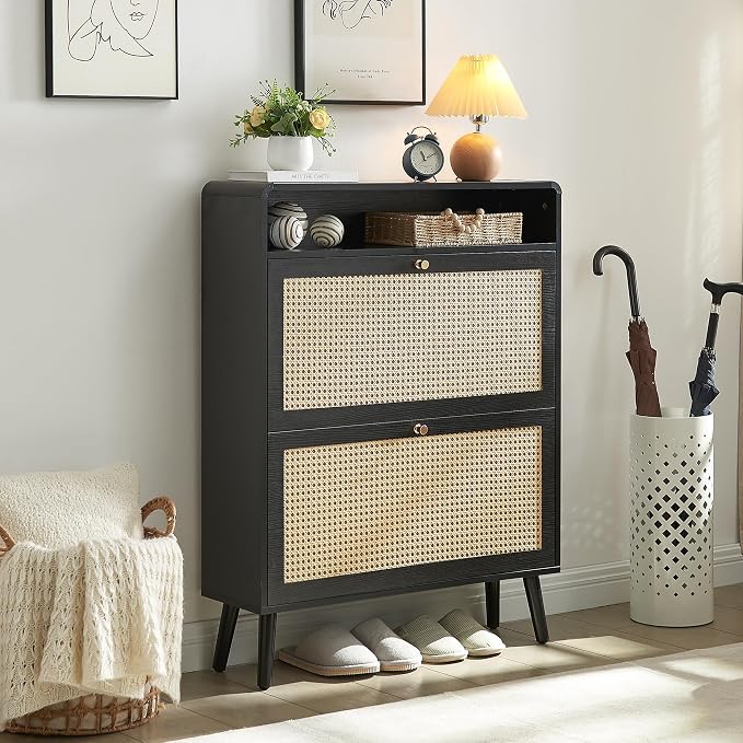 2 Flip Drawers-black