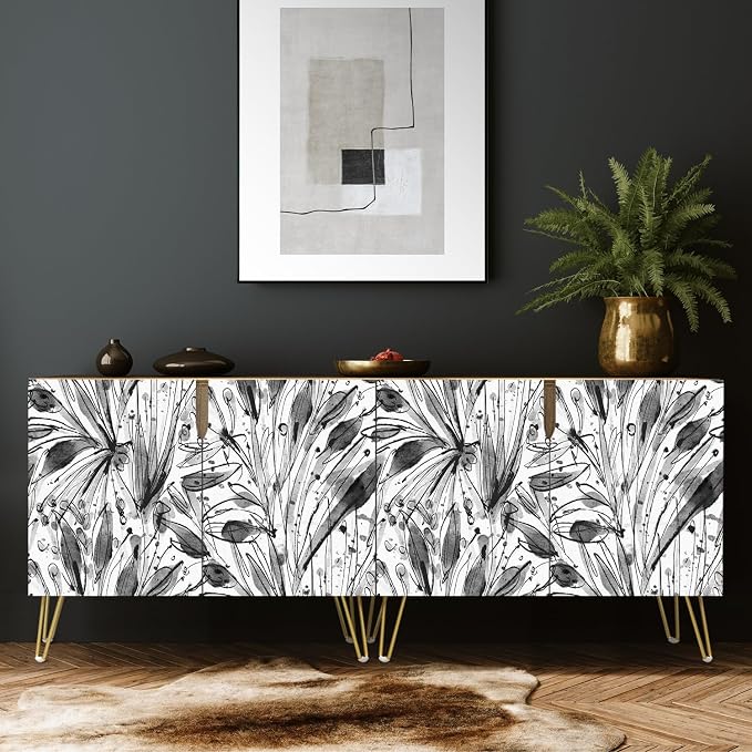 Black Wildflower Patterns