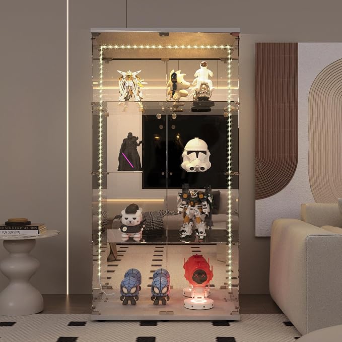 White With Light Strips