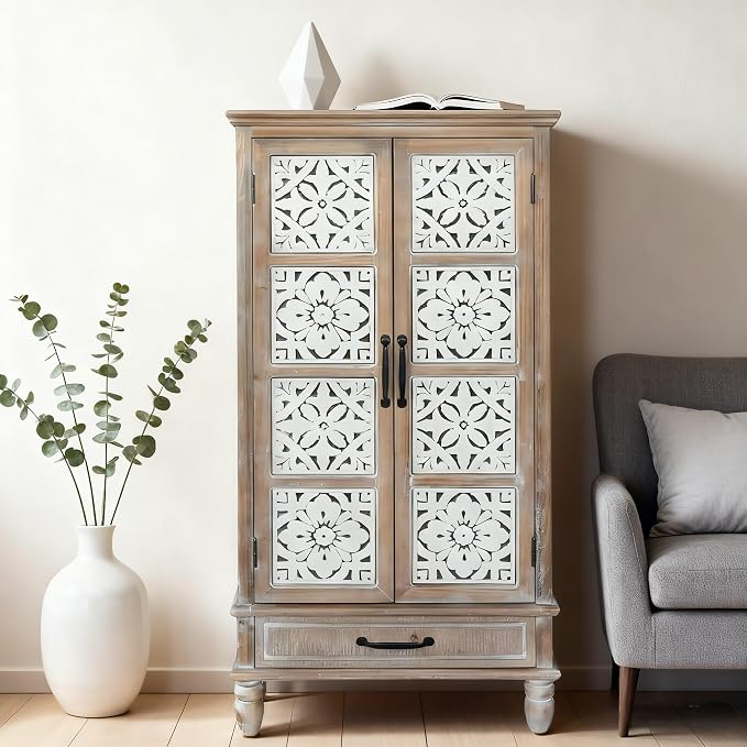 Natural Wood, Vintage White